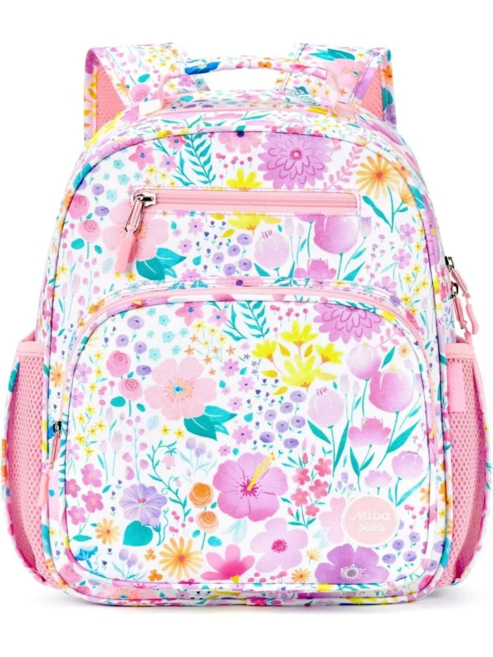 Flower Pink Kids Backpack for Girls 5-8 - Stylish School Bookbag for